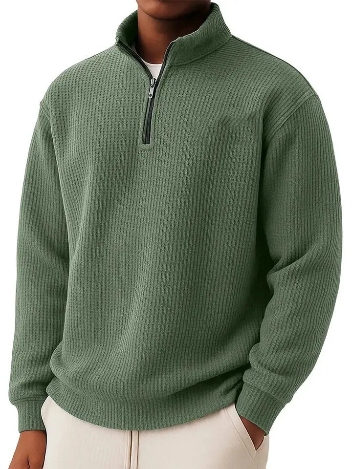 Herren Hochwertiger Pullover mit Reißverschluss Shop Nory