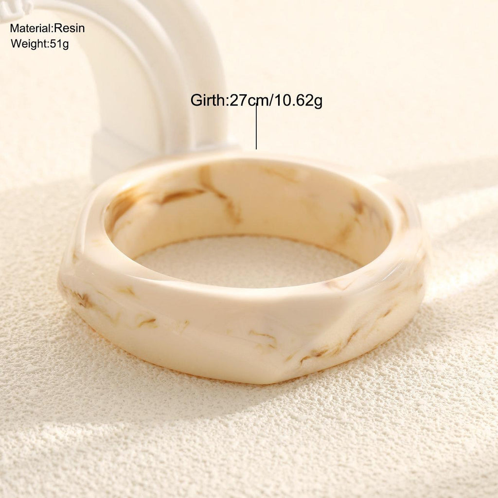Damen elegantes Acrylarmband mit geschwungenem Design Shop Nory
