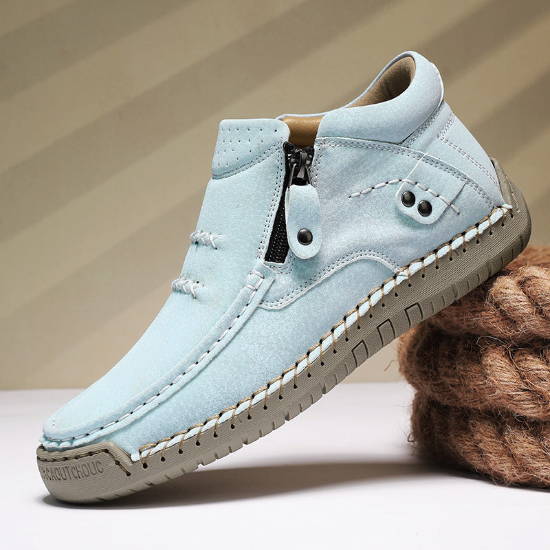 Herren Bequeme und modische Stiefeletten mit Reißverschluss