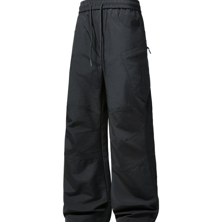 Herren Weite technische Cargohose mit elastischem Bund und schräger Reißverschlusstasche Shop Nory