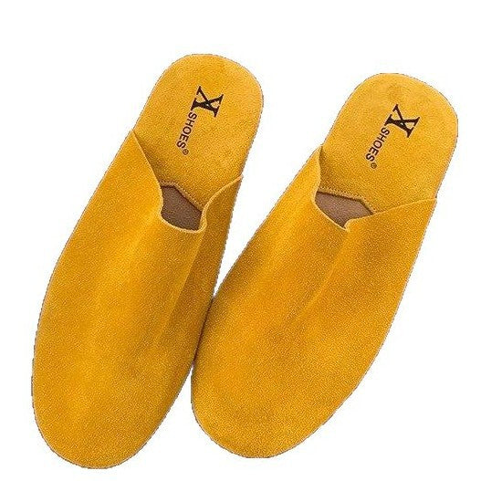 Damen Komfortable Slipper aus hochwertigem Wildleder