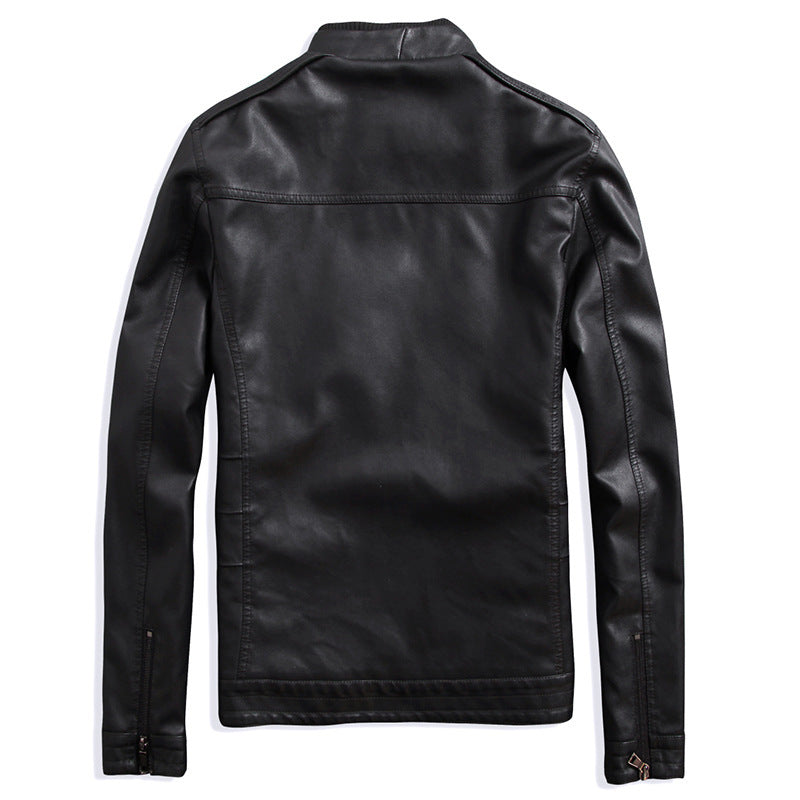 Herren Kunstlederblouson mit wärmender Teddyfleece-Innenlage und Stehkragen Shop Nory