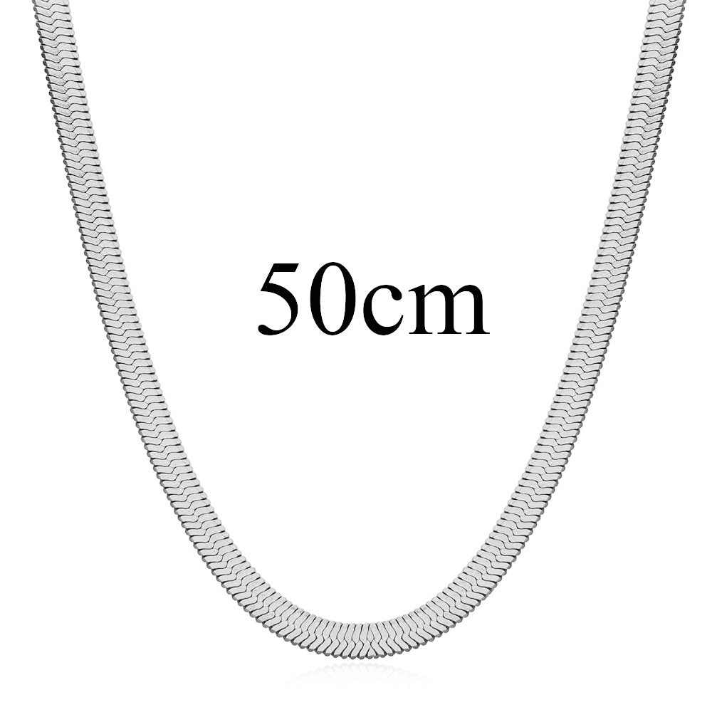 Damen Halskette aus hochwertigem Edelstahl mit elegantem Zopfmuster Shop Nory