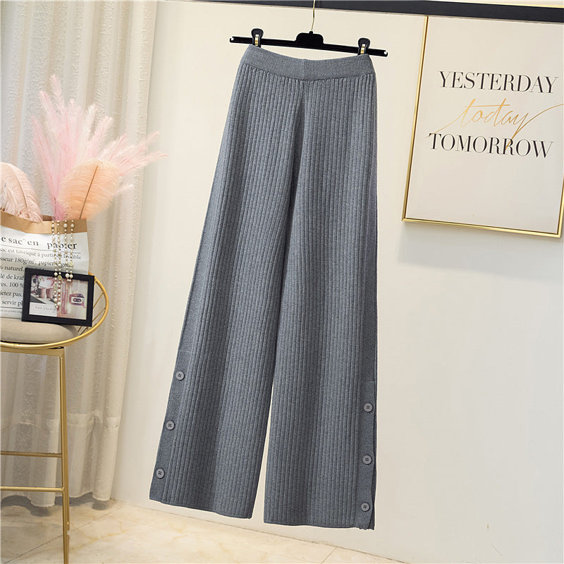 Damen Elegante und bequeme Rippstrickhose Shop Nory