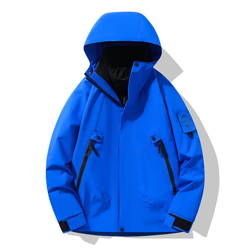 Unisex Wasserdichte, atmungsaktive Hardshell-Outdoorjacke mit Kapuze Shop Nory
