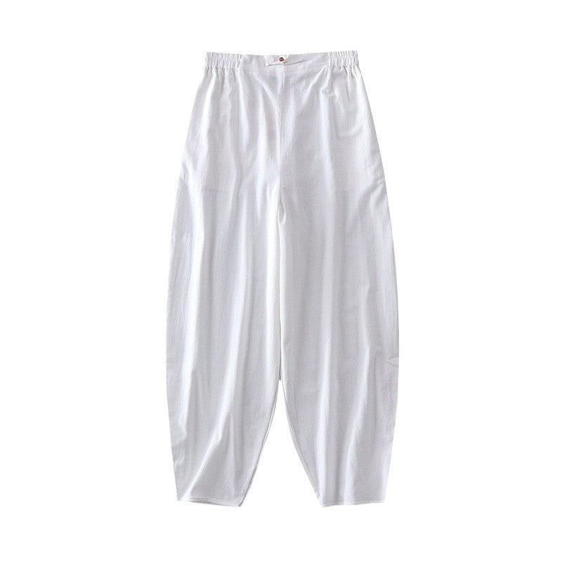 Damen Lässige, weite Haremshose mit elastischem Bund und tapered Knöchel Shop Nory
