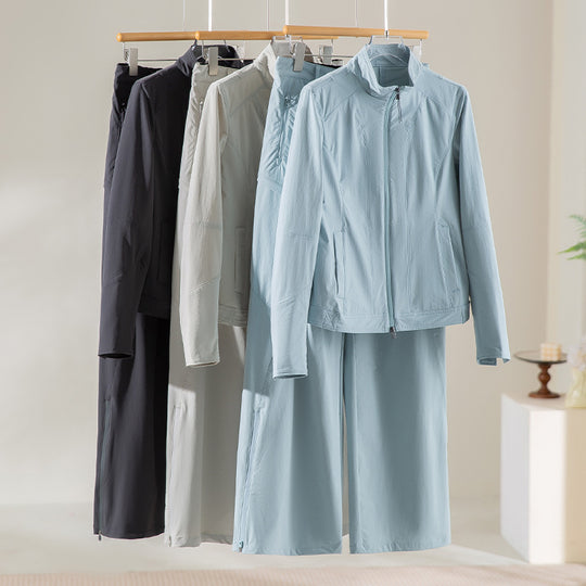 Damen schlichte taillierte Lederjacke mit Stehkragen und Zwei-Wege-Reißverschluss Shop Nory