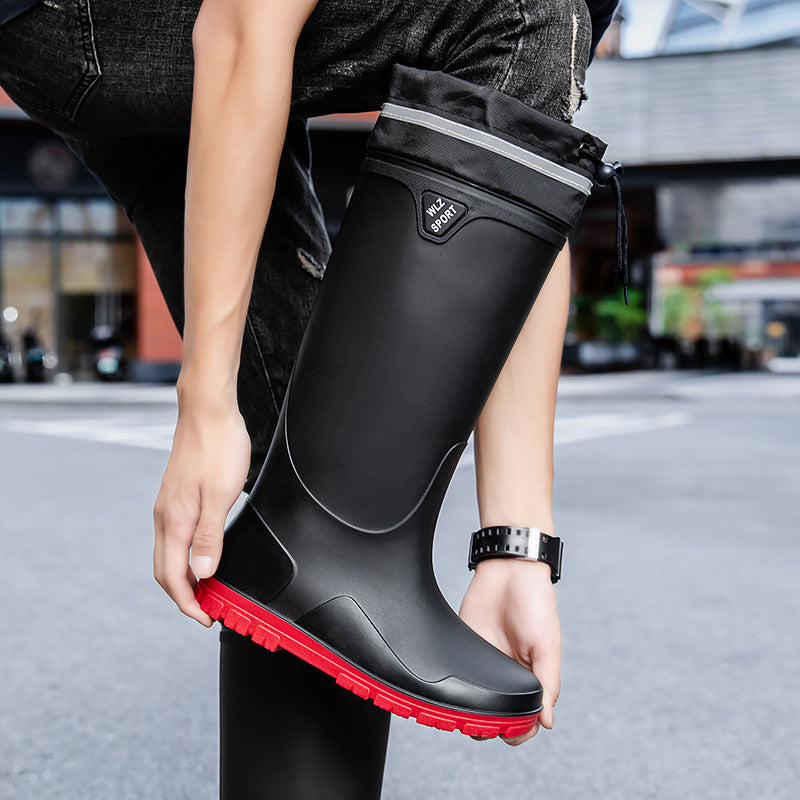 Herren Wasserdichte knielange Gummistiefel mit rutschfester Profil-Laufsohle und ergonomischem Fußbett Shop Nory