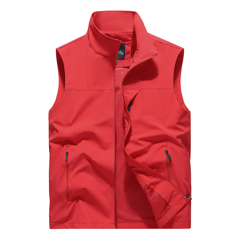 Herren Softshell-Outdoorweste mit winddichter Mikrofaserschale, Mesh-Innenfutter und Reißverschlusstaschen Shop Nory
