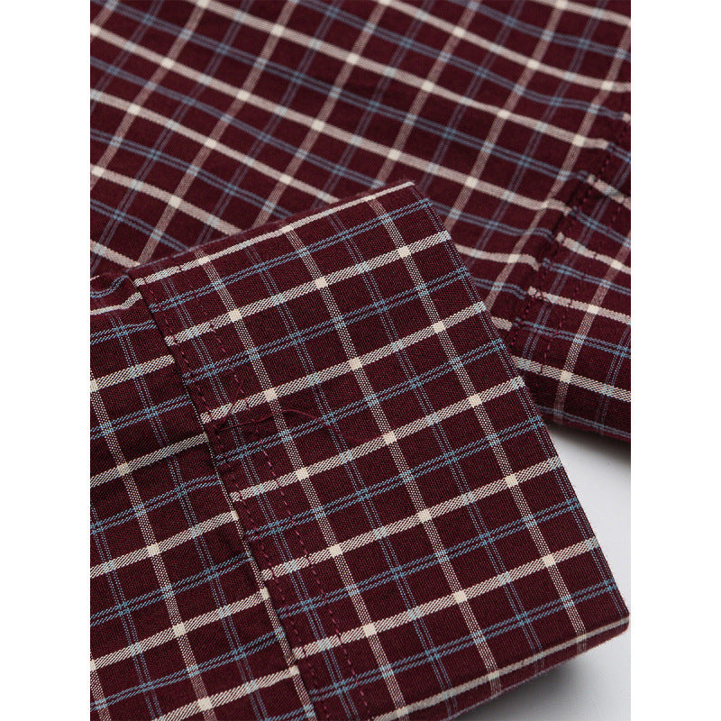 Herren Oversize Karo‑Hemd mit gerundetem Saum und diagonalem Brusttaschen‑Detail Shop Nory