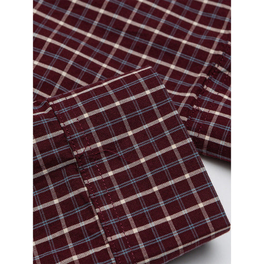 Herren Oversize Karo‑Hemd mit gerundetem Saum und diagonalem Brusttaschen‑Detail Shop Nory