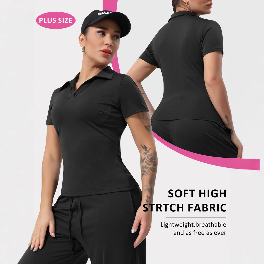 Damen Tailliertes Funktions-Polo mit Stretchjersey und Performance-Atmungsaktivität Shopy Nory