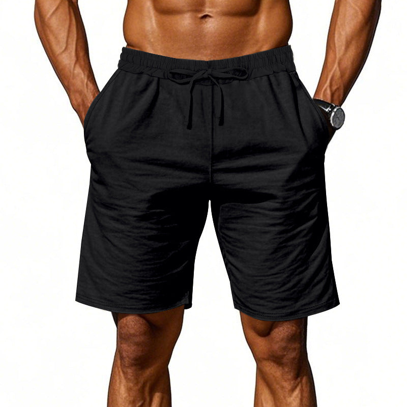 Herren nan lässige Baumwollmix Freizeitshorts mit elastischem Bund und Seitentaschen