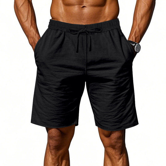 Herren nan lässige Baumwollmix Freizeitshorts mit elastischem Bund und Seitentaschen