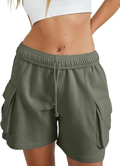 Damen lässige Freizeithose mit komfortablem Gummibund und praktischen Seitentaschen