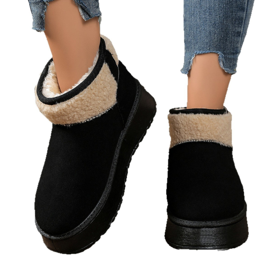 Damen Gefütterte Plateau‑Winterboots mit Teddyfutter und Slip‑On‑Schaft Shop Nory