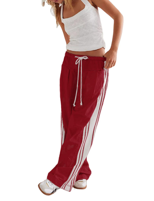 Damen Lässige Sporthose mit seitlichen Streifen