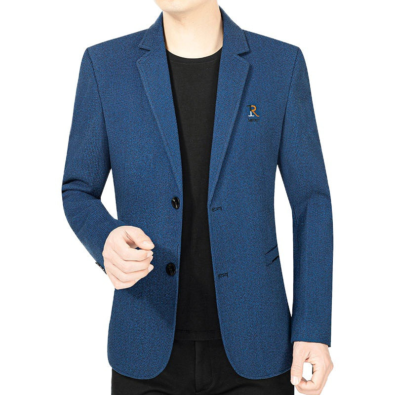 Herren Modernes Slim-Fit Sakko im Mikrostruktur-GewShop Norye mit leichtem Halbfutter Shop Nory