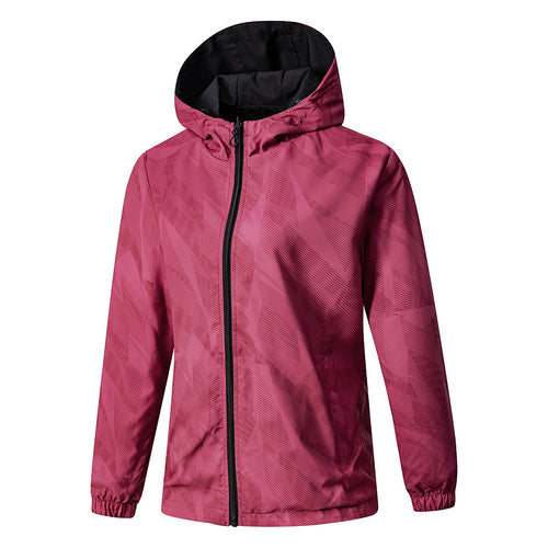 Damen Leichte technische Kapuzenjacke wasserabweisend mit Vollzip und elastischen Bündchen Shop Nory