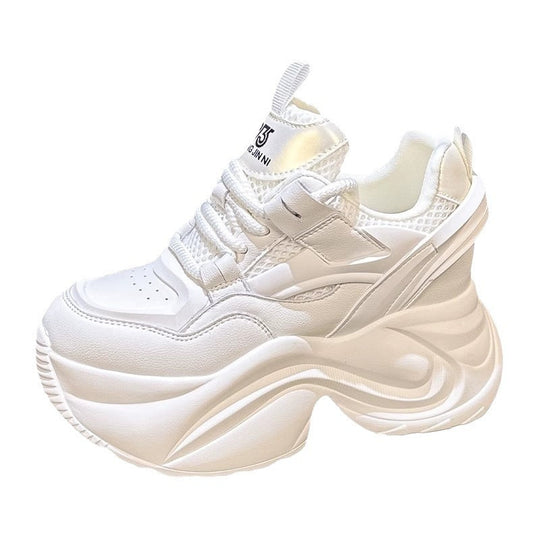 Damen Plateau-Sneaker mit extrem dämpfender Sohle und atmungsaktiver Oberfläche