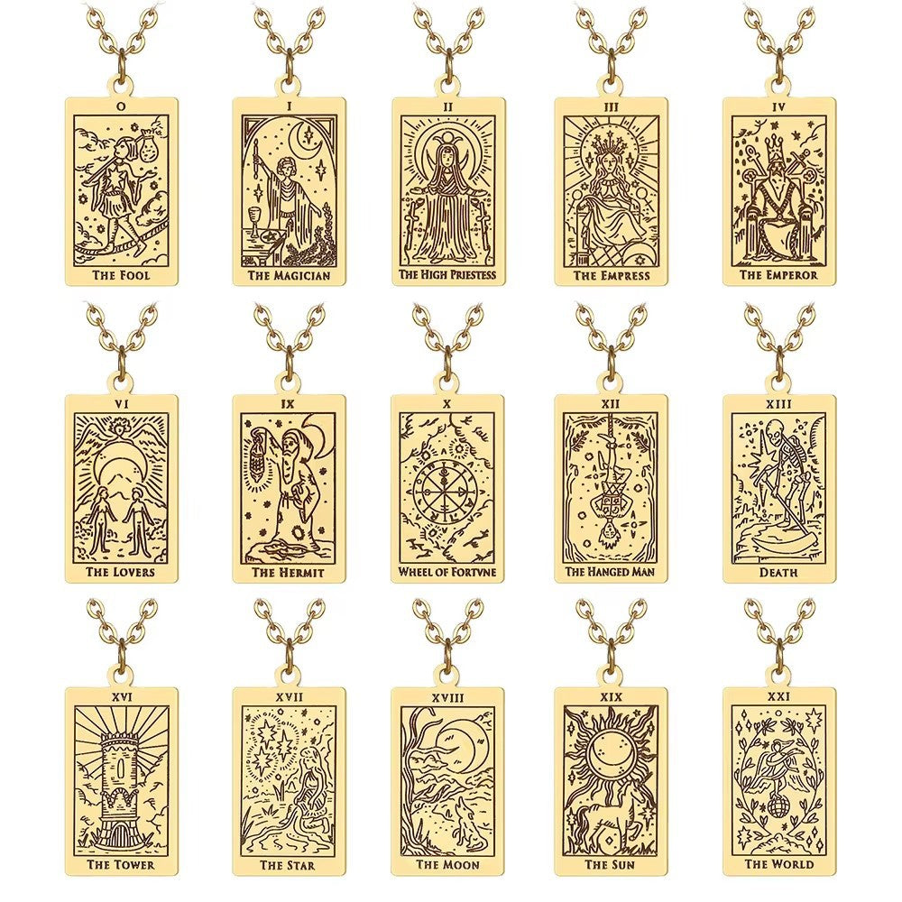 Damen Anhänger mit einzigartigem Tarot-Motiv Shop Nory