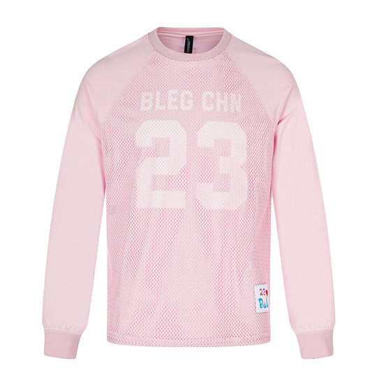 Herren Sportives Mesh-Layer Rundhals‑Sweatshirt mit Raglanärmeln und Front‑Print Shop Nory