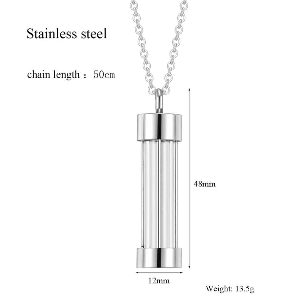 Damen Edelstahl Halskette mit modernem, asymmetrischen Pendelanhänger Shop Nory