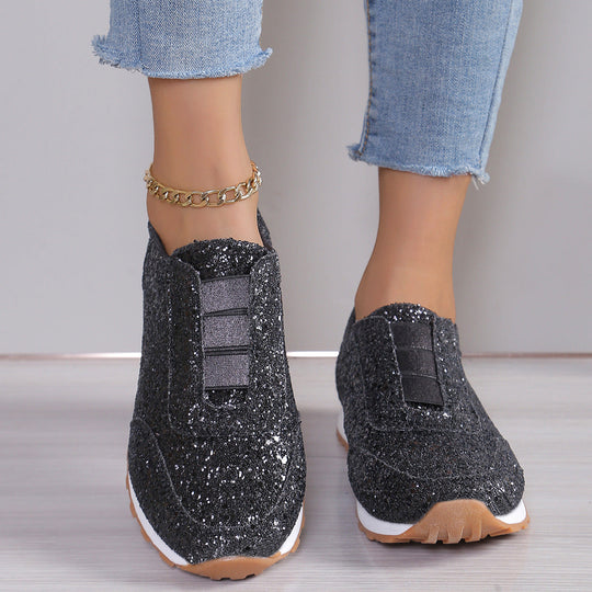 Damen Glitzernde Sneakers im sportlichen Design