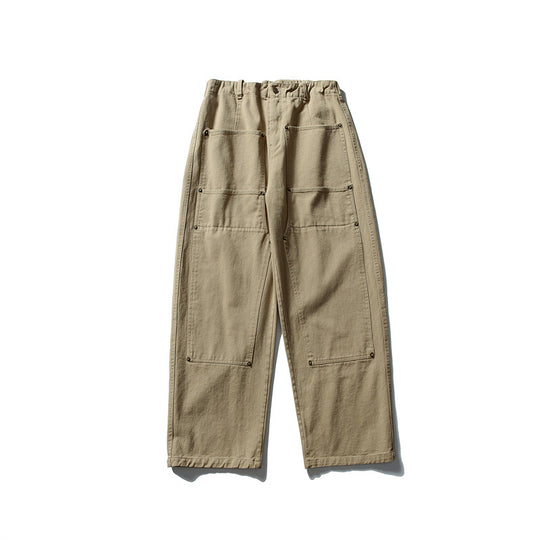 Herren weite Utility-Arbeitshose mit aufgesetzten Patch‑Taschen und elastischem Bund Shop Nory