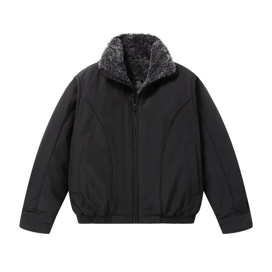 Herren Kurz geschnittene Thermobomberjacke mit hohem Teddykragen Shop Nory