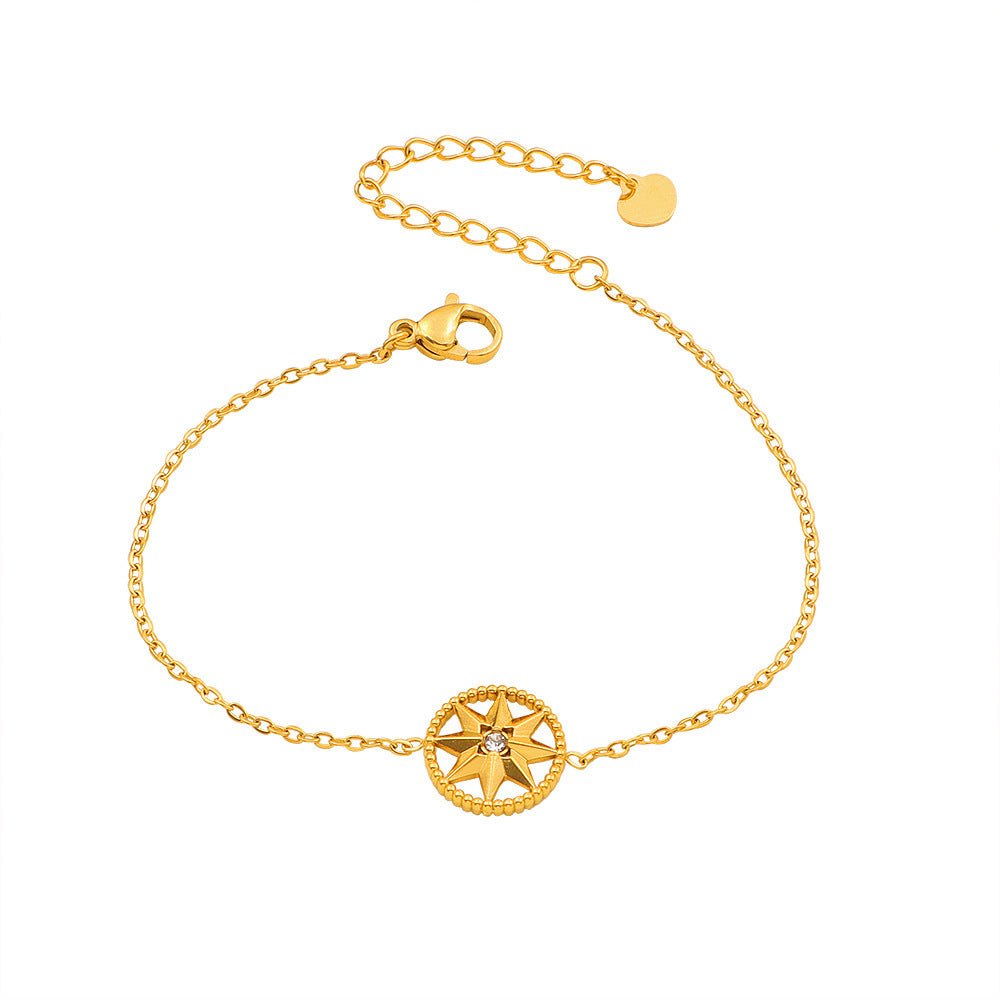 Frauen Kompass-inspirierte Charm-Armbanduhr Shop Nory
