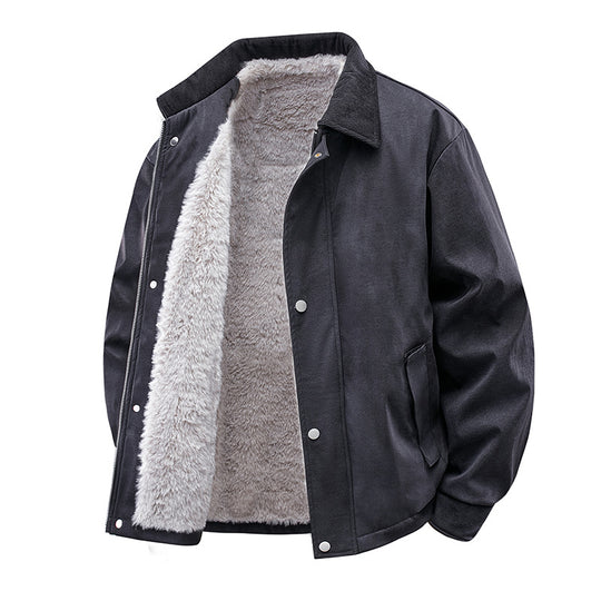 Herren Lässige Kunstlederjacke mit Teddyfutter Shop Nory 1787738670