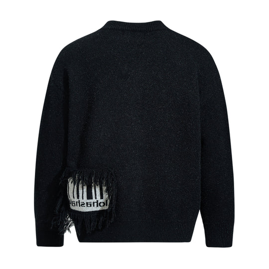 Herren Strickpullover mit Fransen-Applikation und Intarsien Shop Nory