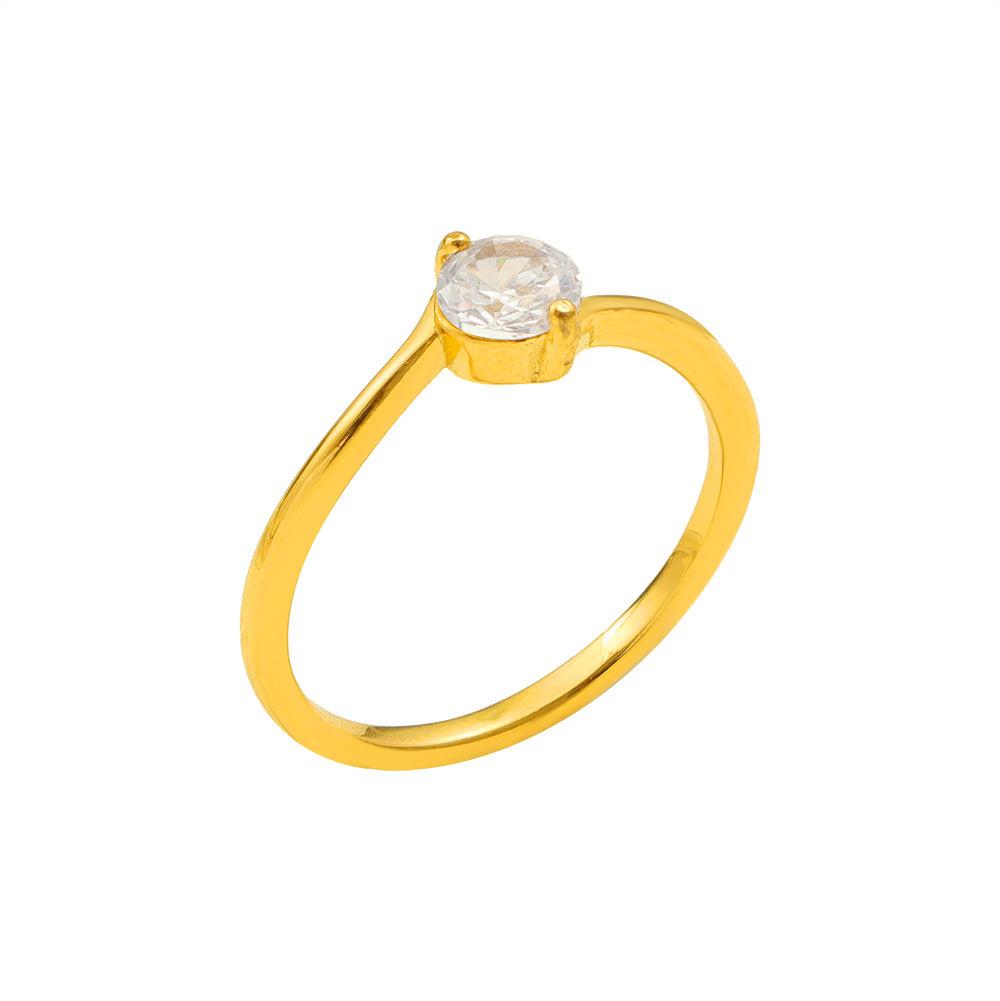 Damen Zarter Ring mit funkelndem Herzdesign Shop Nory