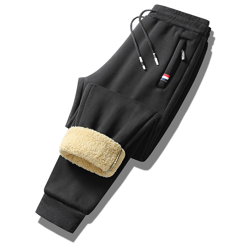 Herren Fleecegefütterte Jogginghose mit Teddyinnenfutter, Kordelzug und schmaler Bündchenpassform Shop Nory