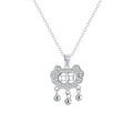 Damen Kette mit kunstvollem Anhänger und eleganten Perlelementen Shop Nory