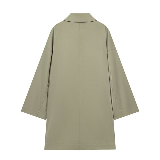 Damen Weitgeschnittener Cape‑Mantel mit verdeckter Knopfleiste und aufgesetzten Taschen Shop Nory