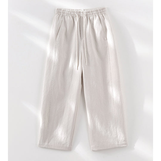 Damen Weite Leinenmix‑Hose mit elastischem Bund und Kordel Shop Nory