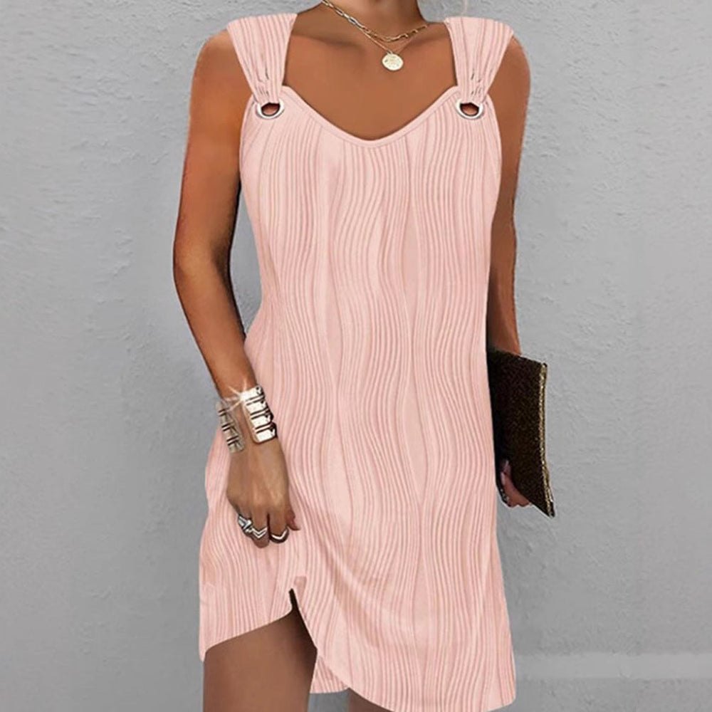 Damen Minikleid mit Wellenmuster