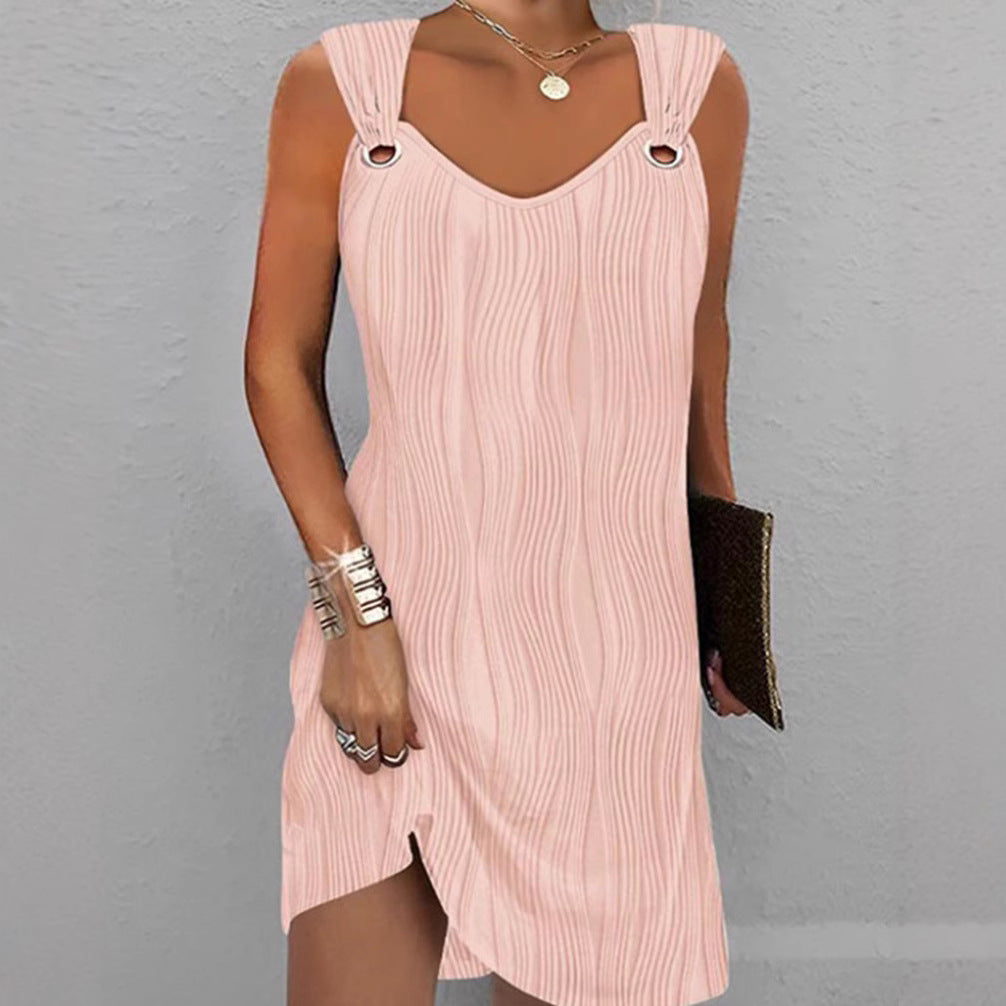 Damen Minikleid mit Wellenmuster