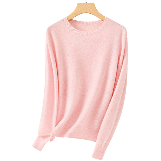 Damen Feiner Rundhals-Pullover aus ultraleichtem Feinstrick mit Rippbündchen Shop Nory
