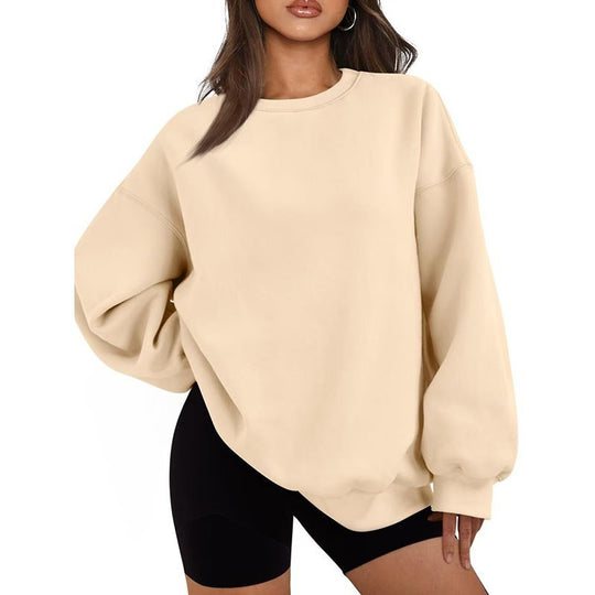 Damen Oversized Sweatshirt mit Rundhalsausschnitt, extraweichem French‑Terry und überschnittener Schulter Shop Nory