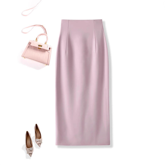 Damen Eleganter Midirock mit Raffungen Shop Nory