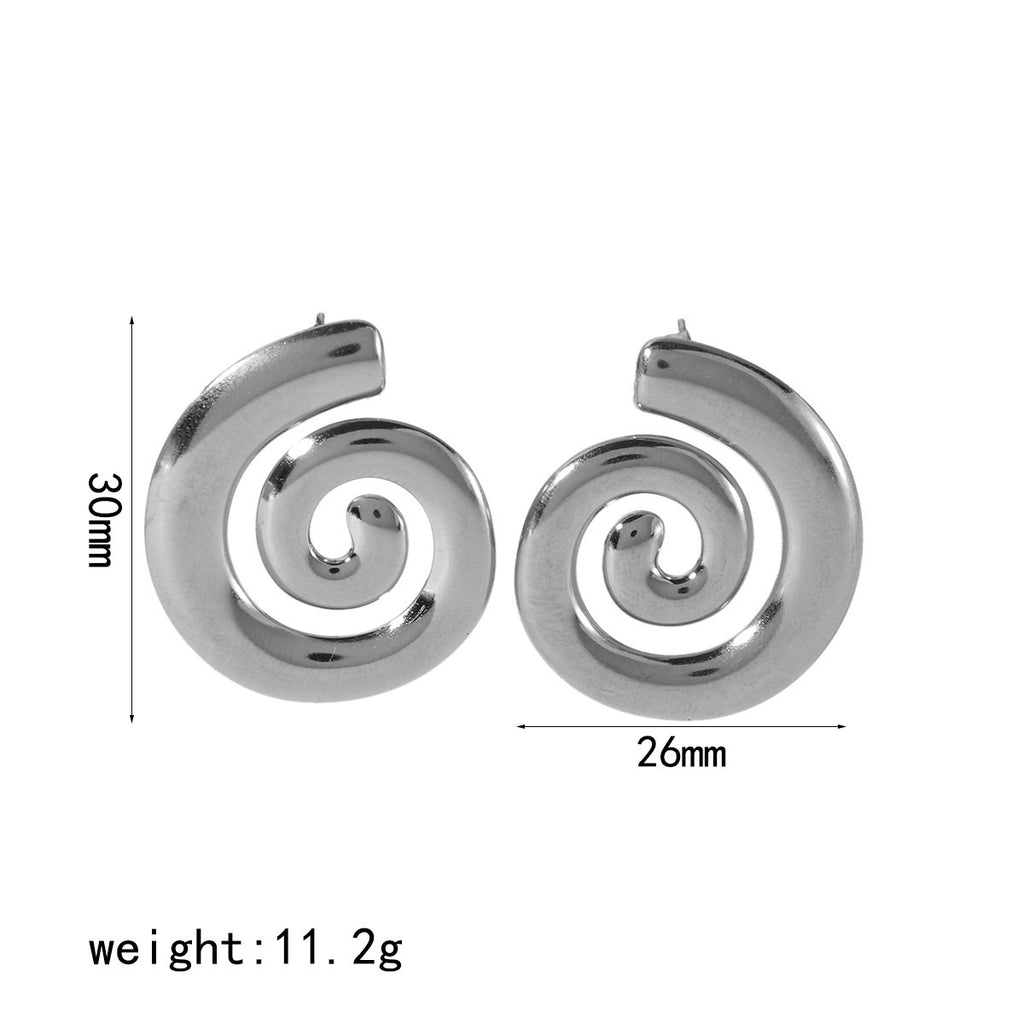 Damen Ohrhänger im modernen Spiral-Design Shop Nory