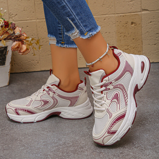 Damen Sportliche Sneakers mit atmungsaktivem Netzdesign und dämpfender Sohle