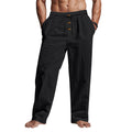 Herren lässige Freizeithose mit verstellbarem Kordelzug und praktischen Seitentaschen