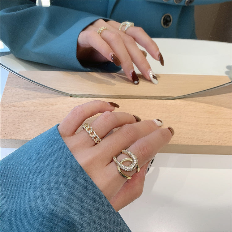 Damen Glitzernder Spitzenring Shop Nory