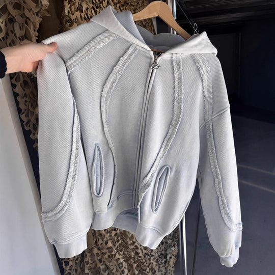Herren Urbaner Kapuzenpullover aus strukturiertem Material Shopnory