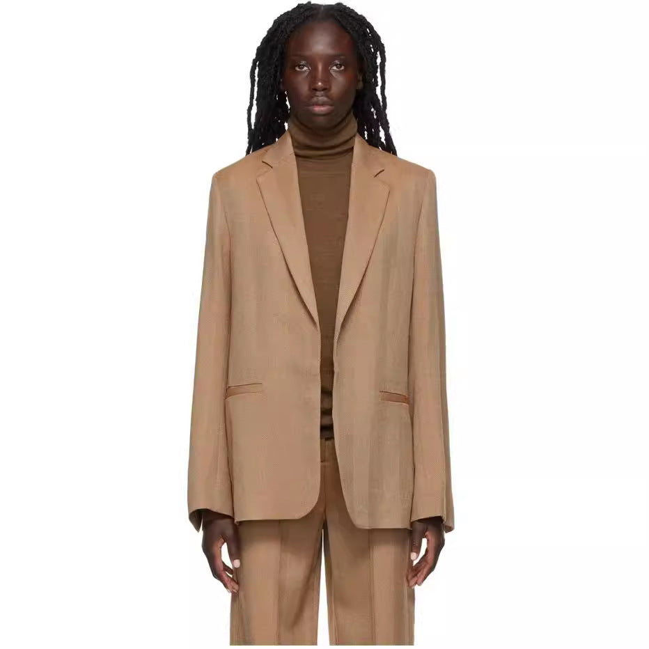 Damen Zweiteiliges Oversize-Blazer‑Set mit weiten Bundfaltenhosen Shop Nory