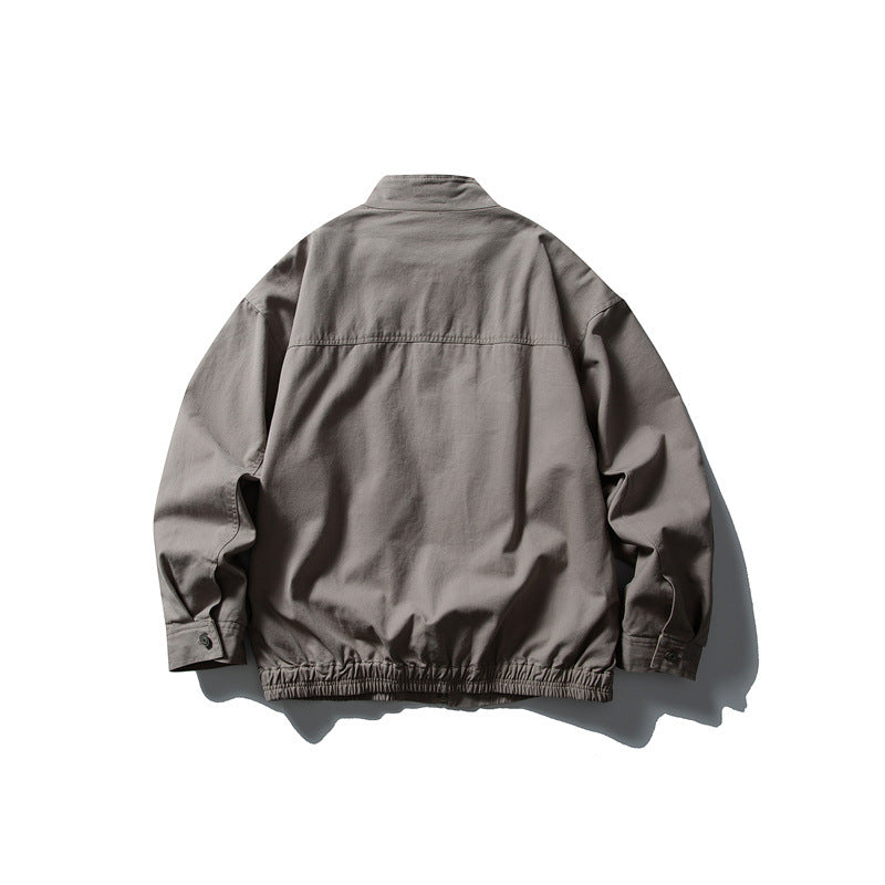 Herren Boxy-Fieldblouson mit Stehkragen, Frontreißverschluss und Pattentaschen Shop Nory